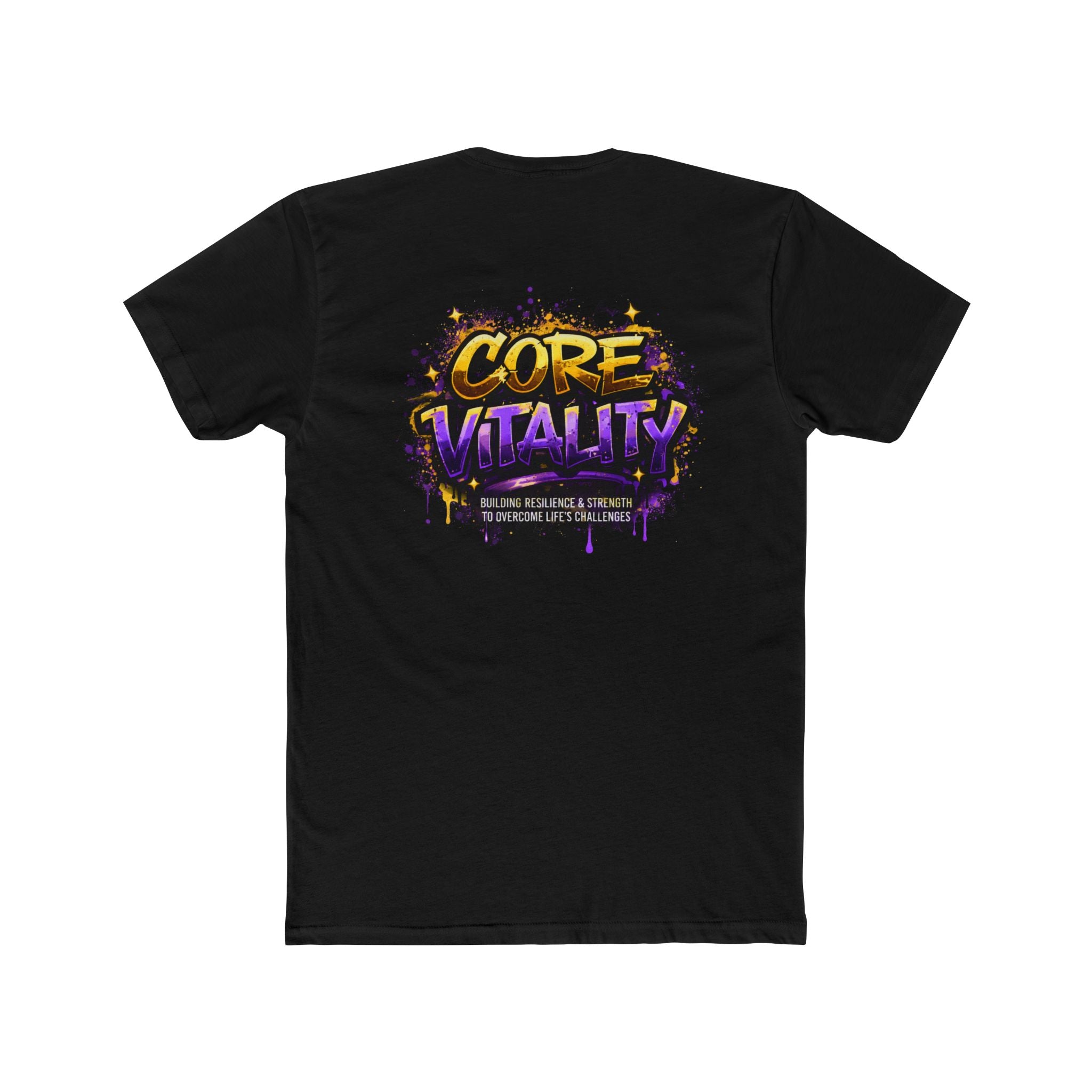 Core Vitality Purple Crown T-Shirt – Royal Graphic Tee (Unisex Streetwear)