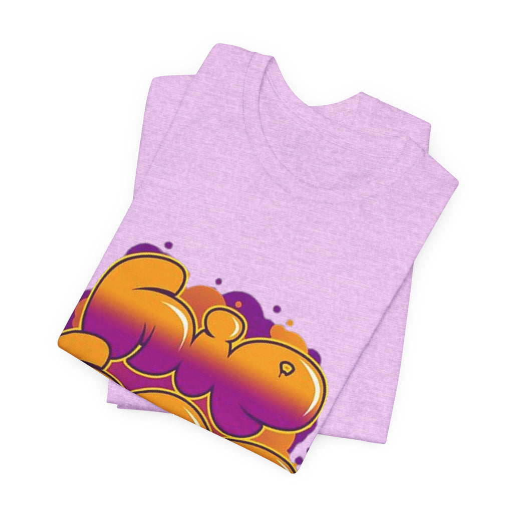 Graffiti Bubble Letter T-Shirt | Colorful Streetwear Graphic Tee | Unisex Urban Style Shirt