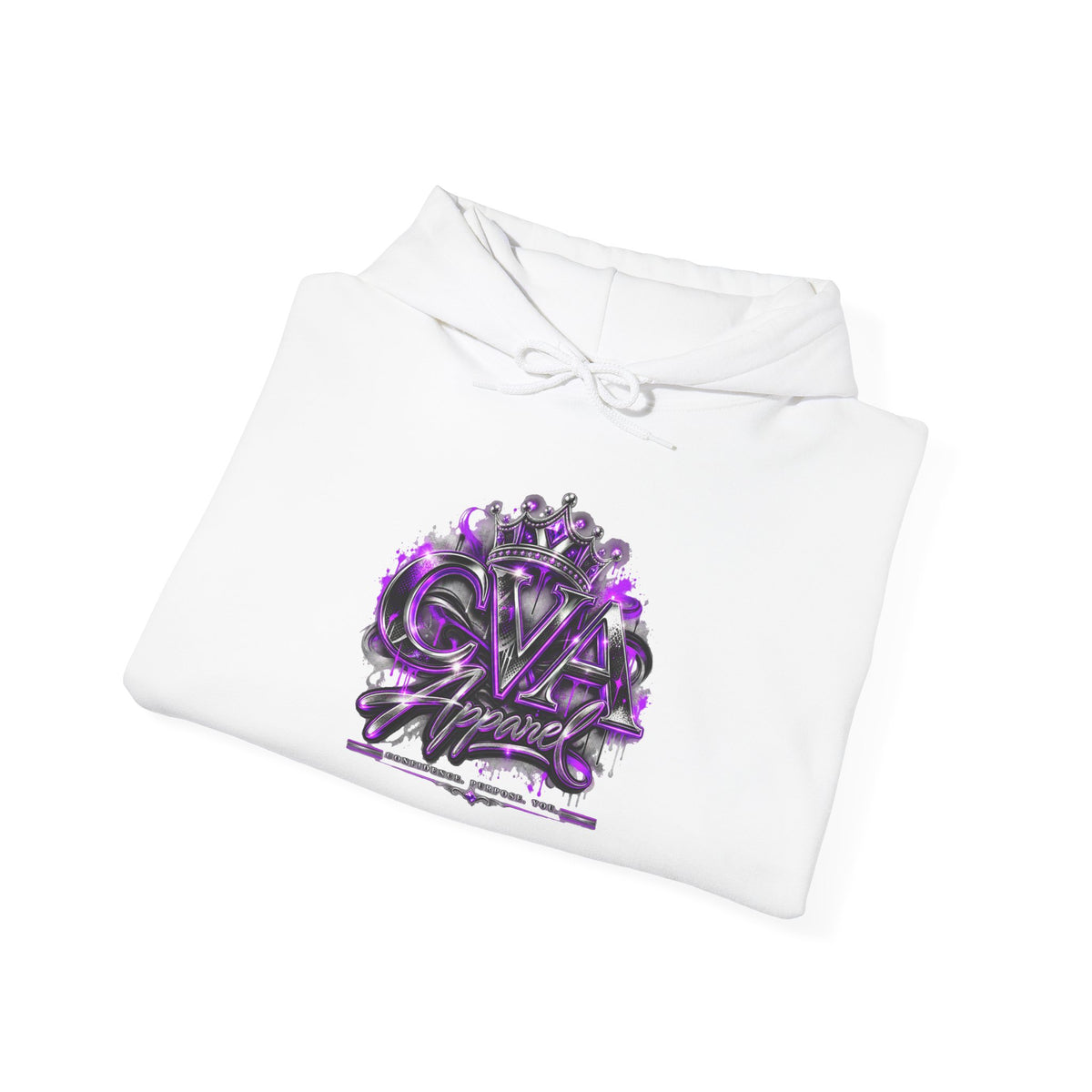 Royal Glam Queen Graphic Hoodie | Purple Streetwear