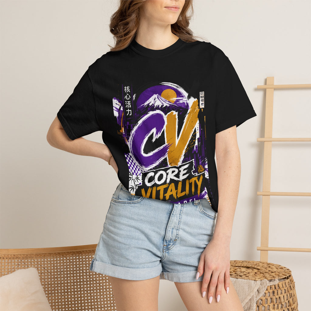 Core Vitality Graphic T-Shirt – CV Logo Mountain Streetwear