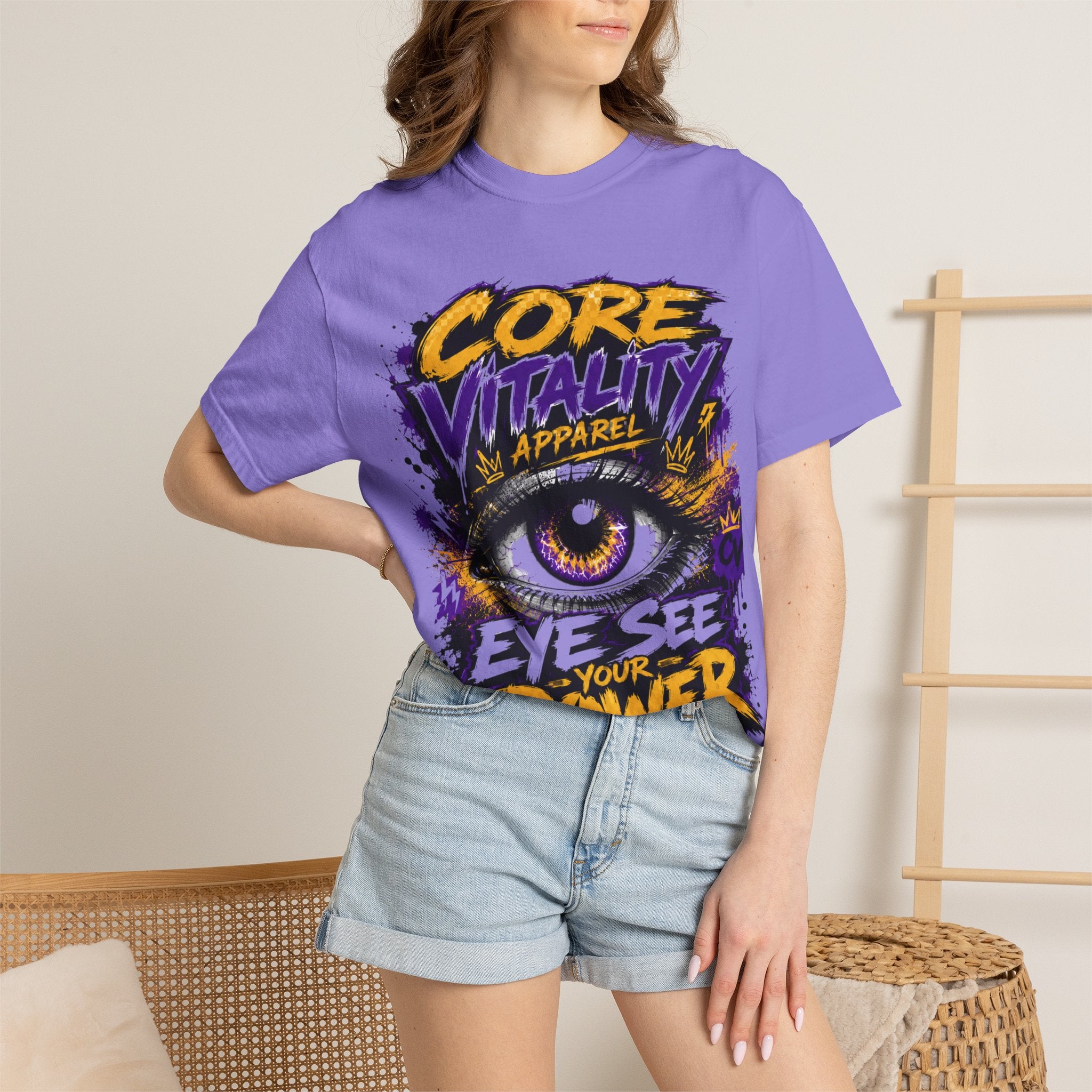 Eye See Your Power Graphic T-Shirt | Urban Streetwear Tee | Core Vitality Apparel