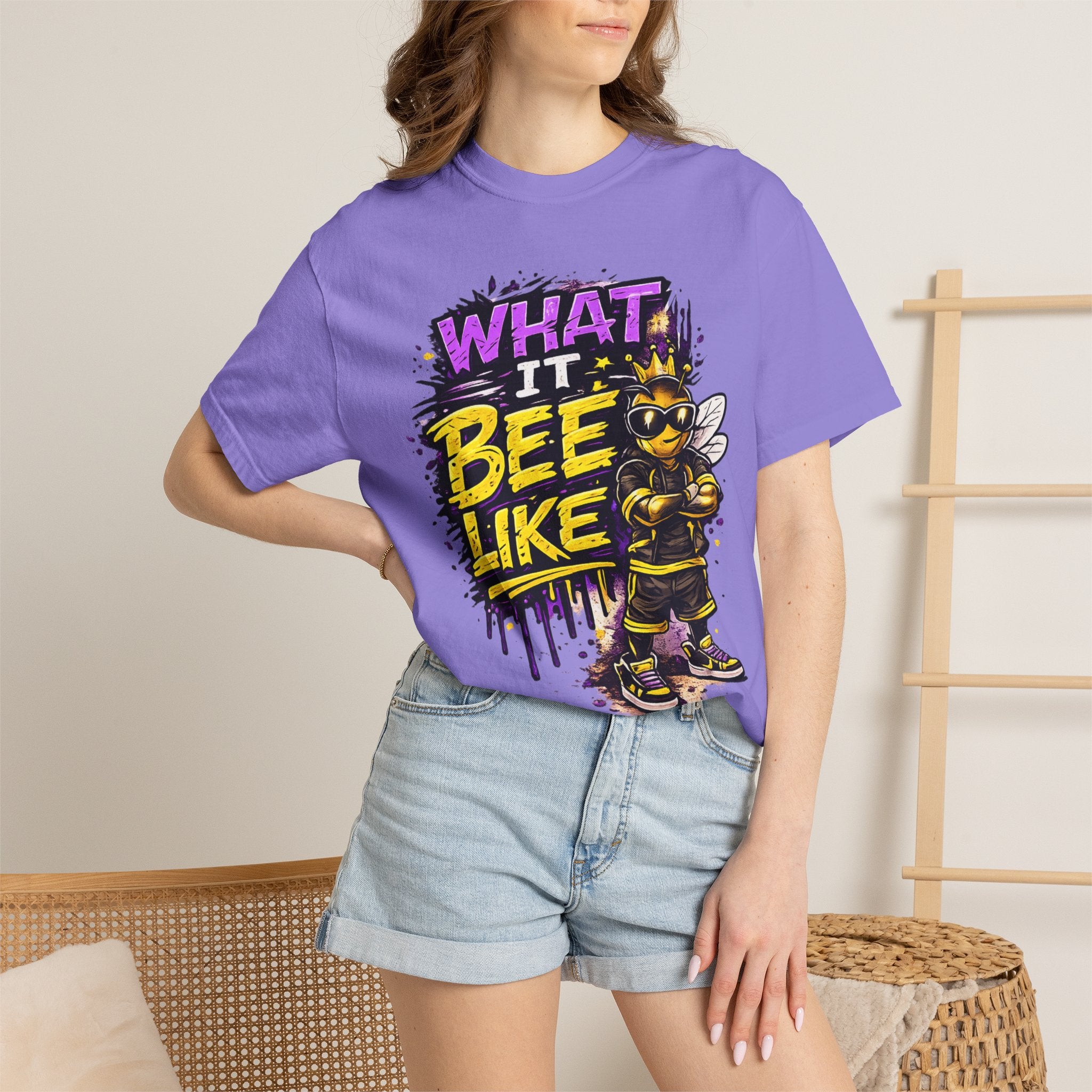 What It Bee Like Purple Tee| Core Vitality Apparel