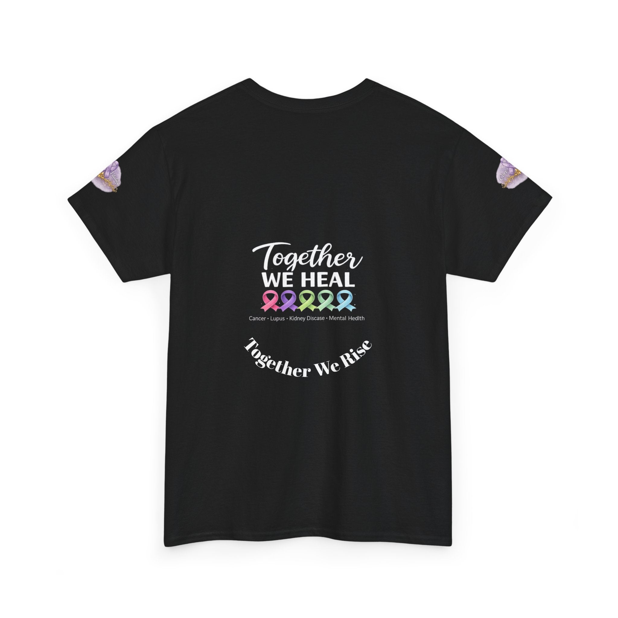 Core Vitality “Together We Heal” Awareness Tee – Purple Edition