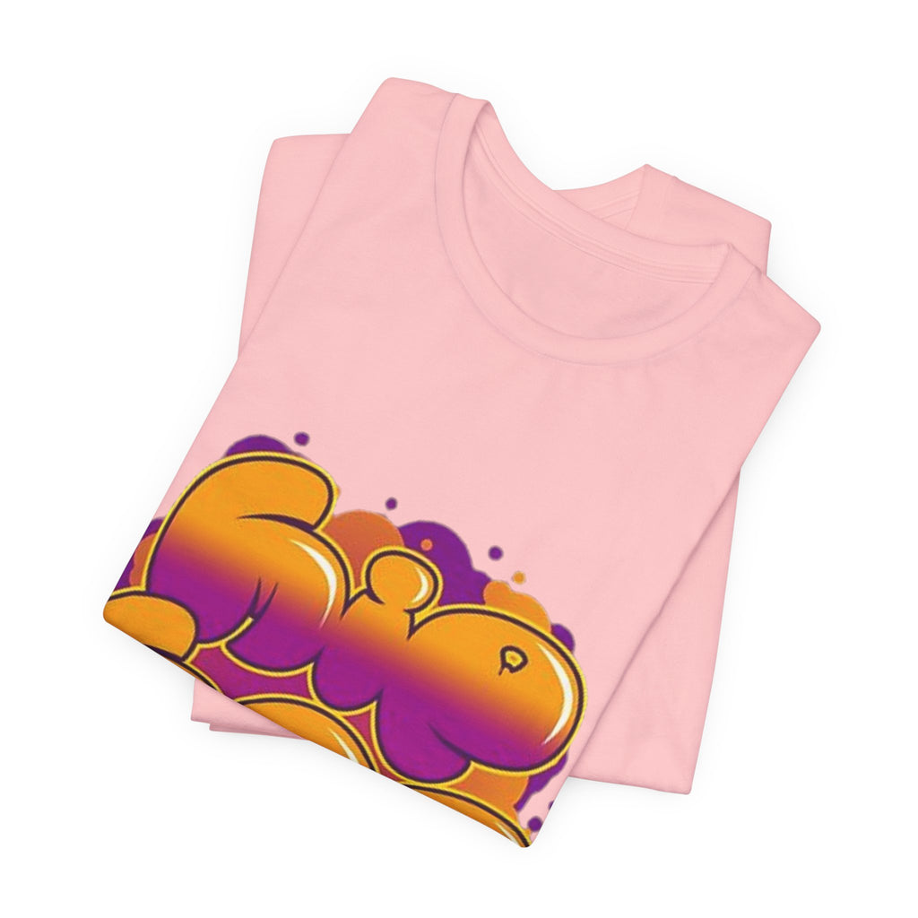 Graffiti Bubble Letter T-Shirt | Colorful Streetwear Graphic Tee | Unisex Urban Style Shirt