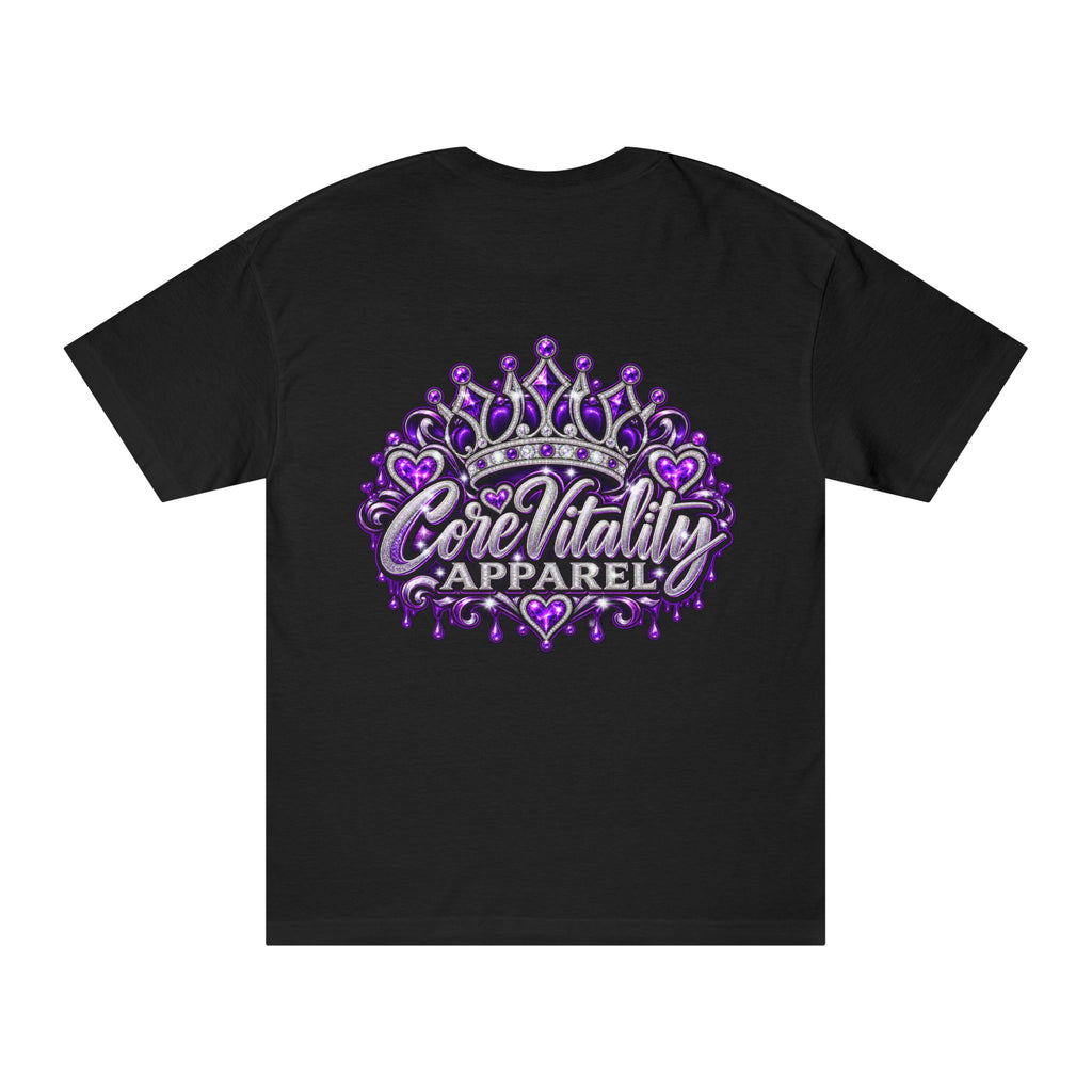 Core Vitality Apparel Purple Queen Graphic Tee – Women's Luxury Urban Streetwear