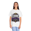 Core Vitality Rise In Strength Graphic T-Shirt Purple White Unisex Streetwear Tee