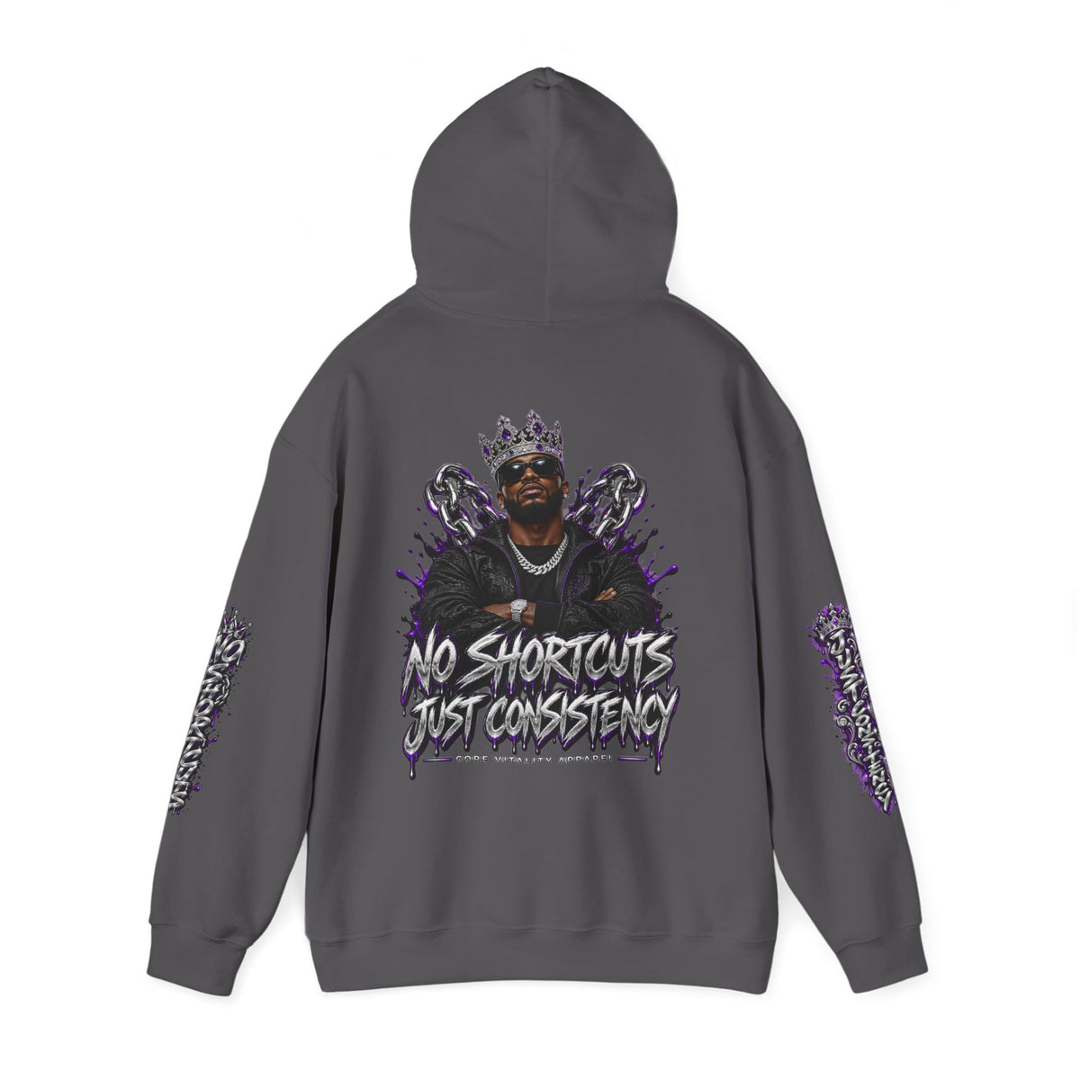 Core Vitality No Shortcuts Snow Wash Oversized Hoodie