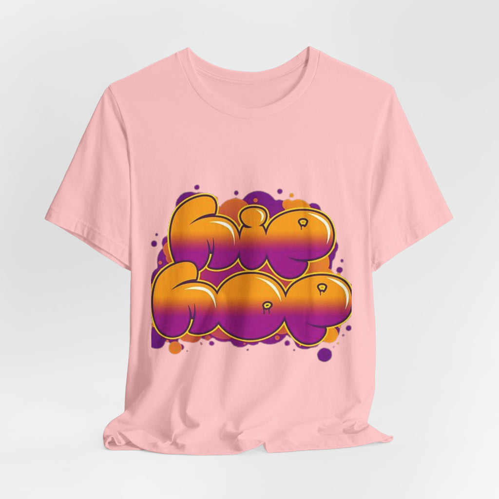 Graffiti Bubble Letter T-Shirt | Colorful Streetwear Graphic Tee | Unisex Urban Style Shirt