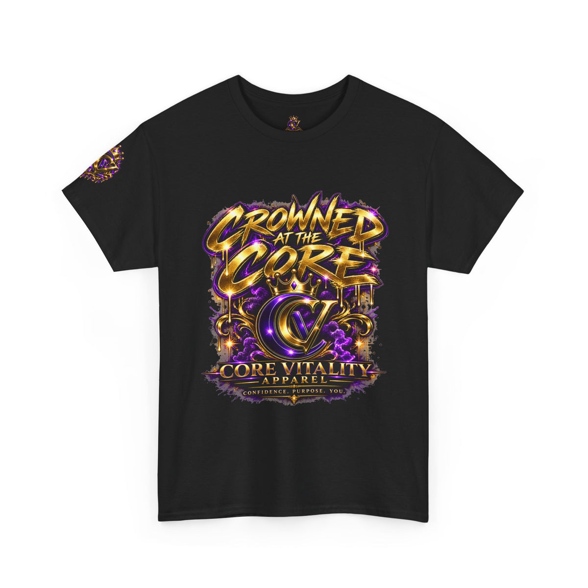 Crowned at the Core Heavy Cotton Tee Core Vitality Apparel