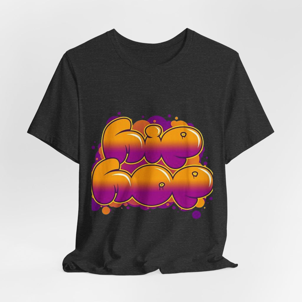 Graffiti Bubble Letter T-Shirt | Colorful Streetwear Graphic Tee | Unisex Urban Style Shirt