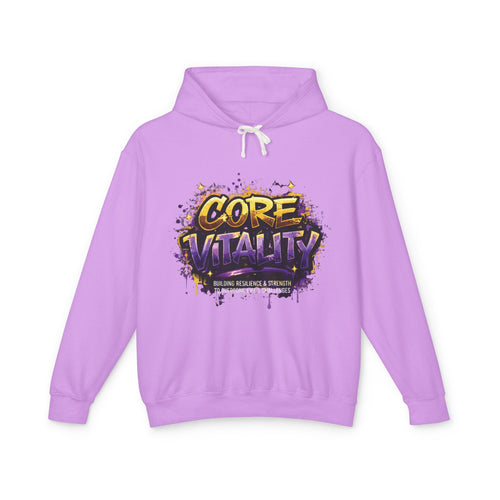 Core Vitality Crown Hoodie | Purple Streetwear Graphic Hoodie