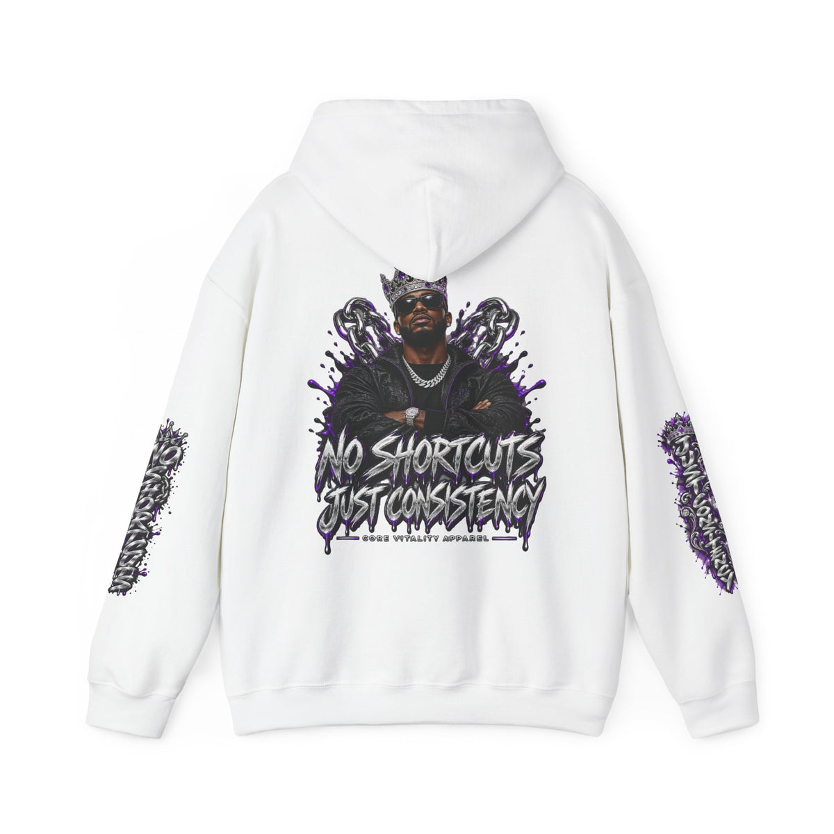 Core Vitality No Shortcuts Snow Wash Oversized Hoodie