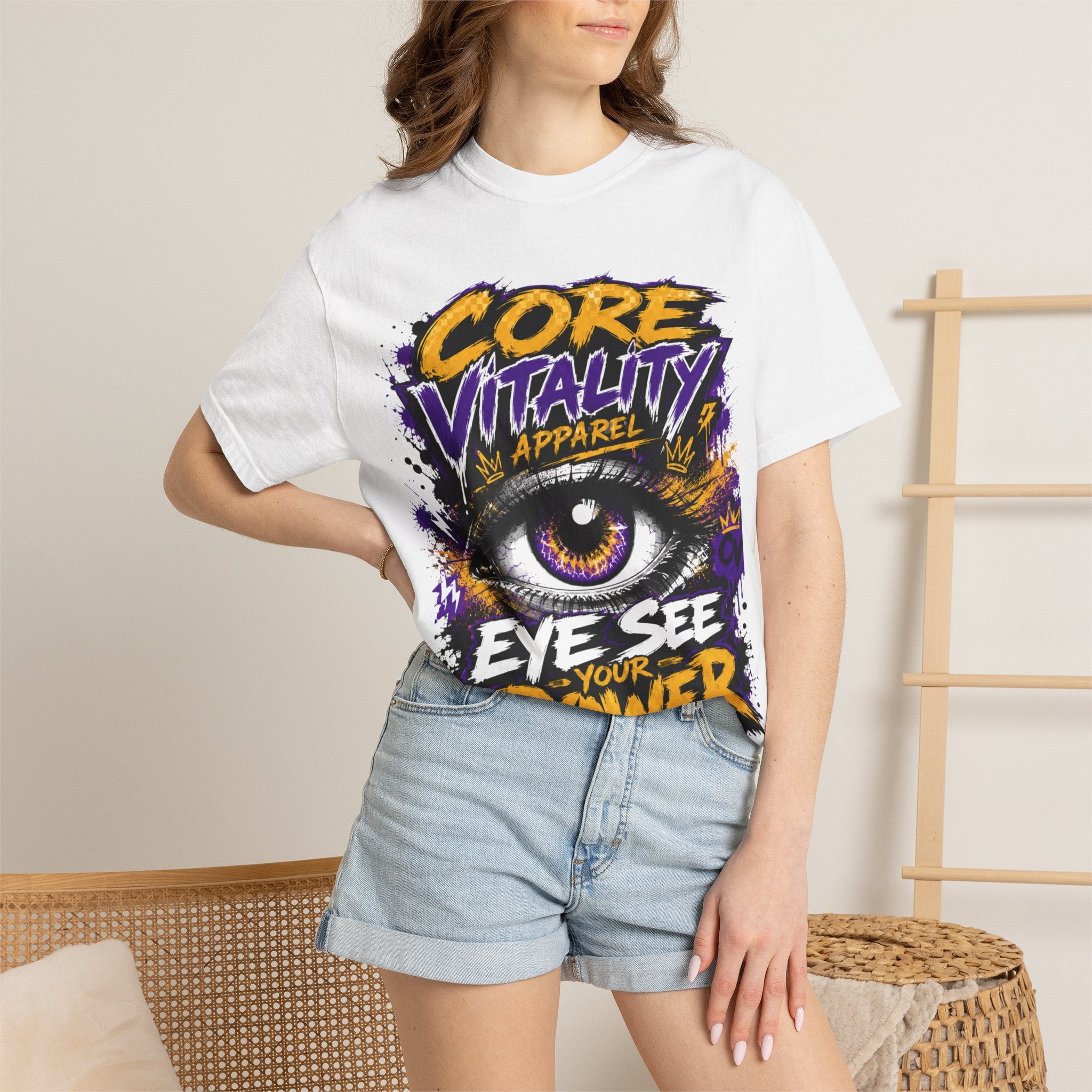 Eye See Your Power Graphic T-Shirt | Urban Streetwear Tee | Core Vitality Apparel