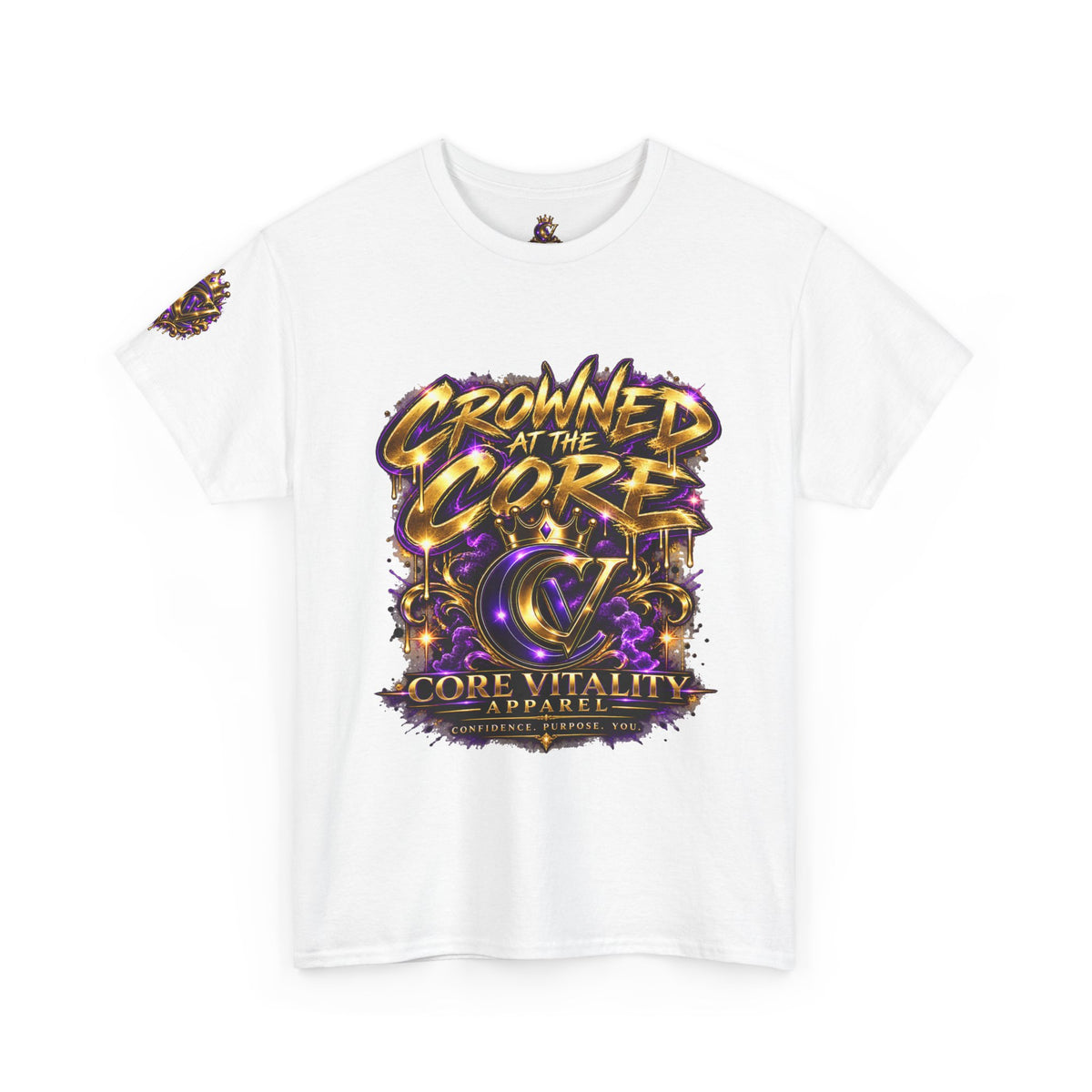 Crowned at the Core Heavy Cotton Tee Core Vitality Apparel