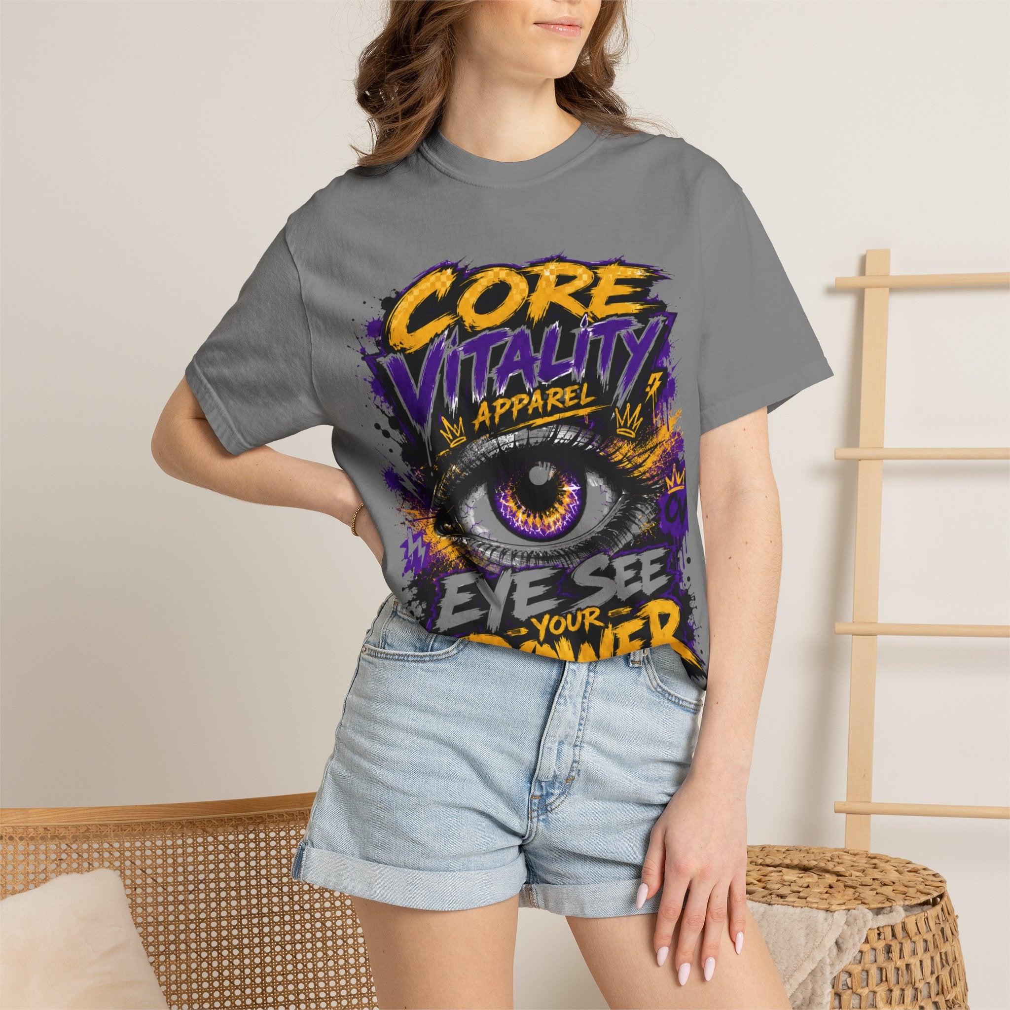 Eye See Your Power Graphic T-Shirt | Urban Streetwear Tee | Core Vitality Apparel