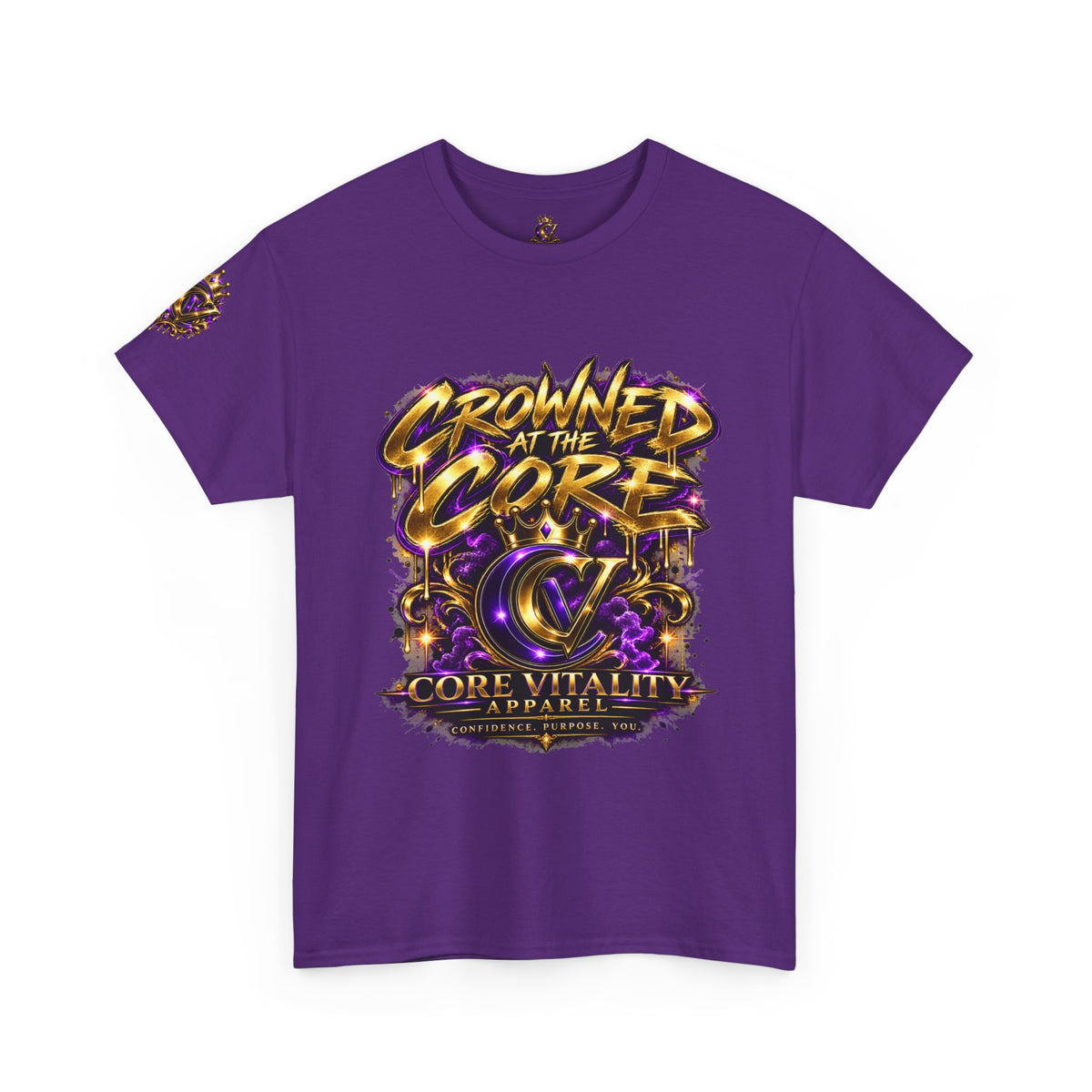 Crowned at the Core Heavy Cotton Tee Core Vitality Apparel