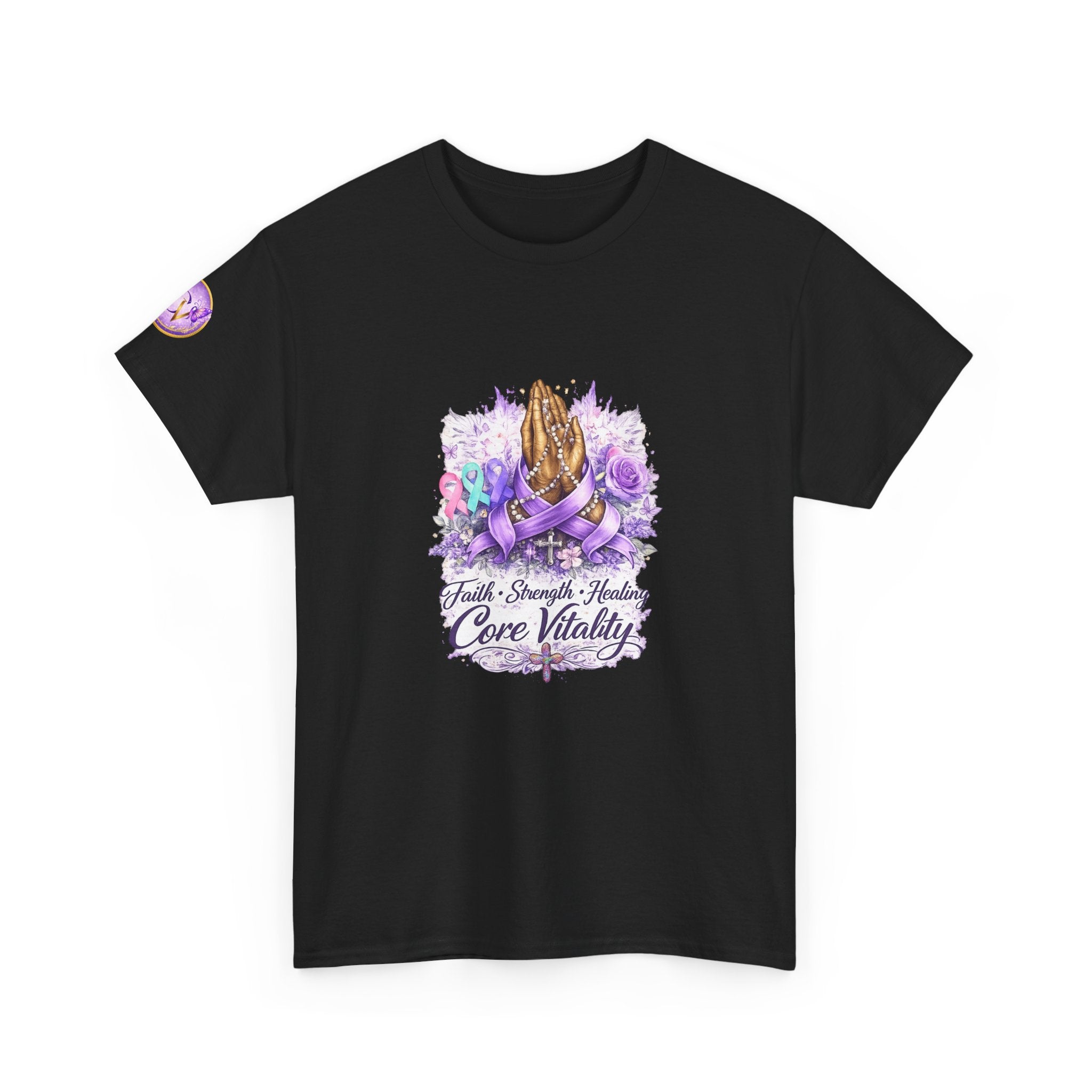 Core Vitality “Healing Together” Awareness T-Shirt – Purple Edition
