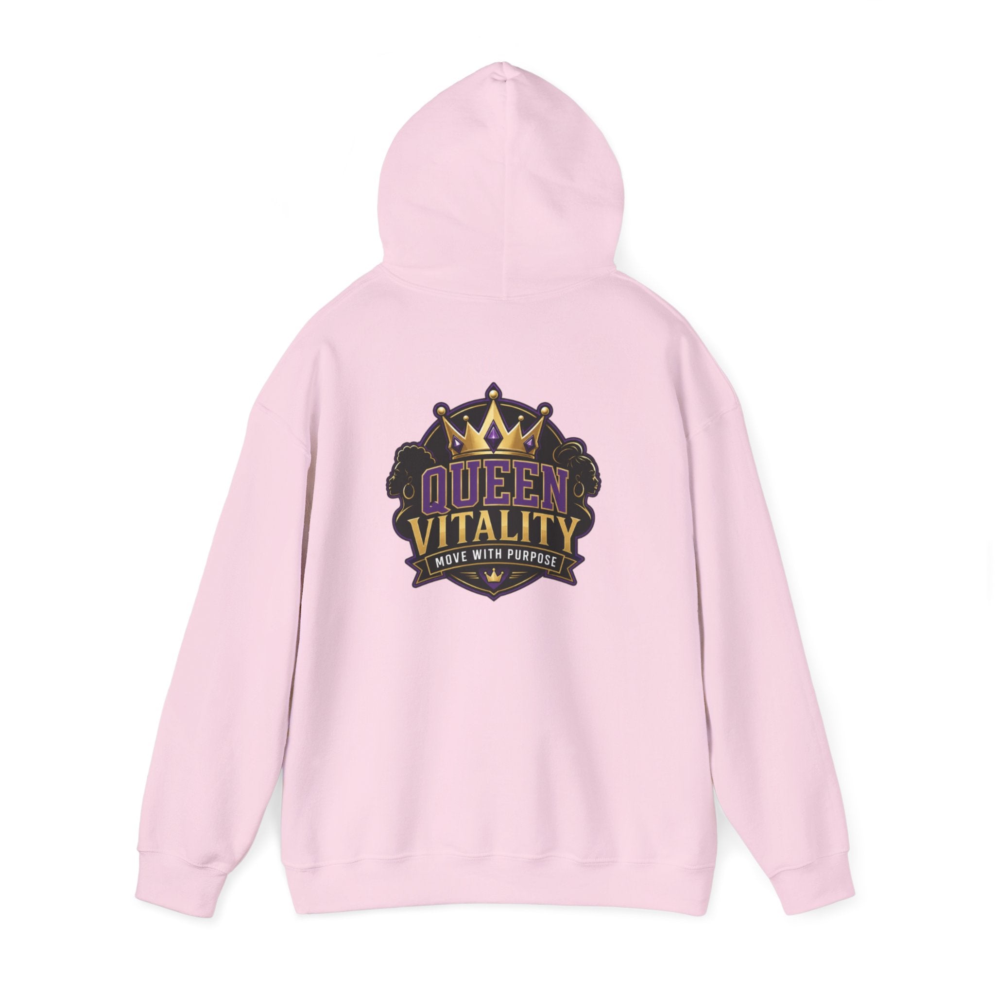 Core Vitality My Core Your Vitality Hoodie Black Purple Gold Crown Graphic Sweatshirt