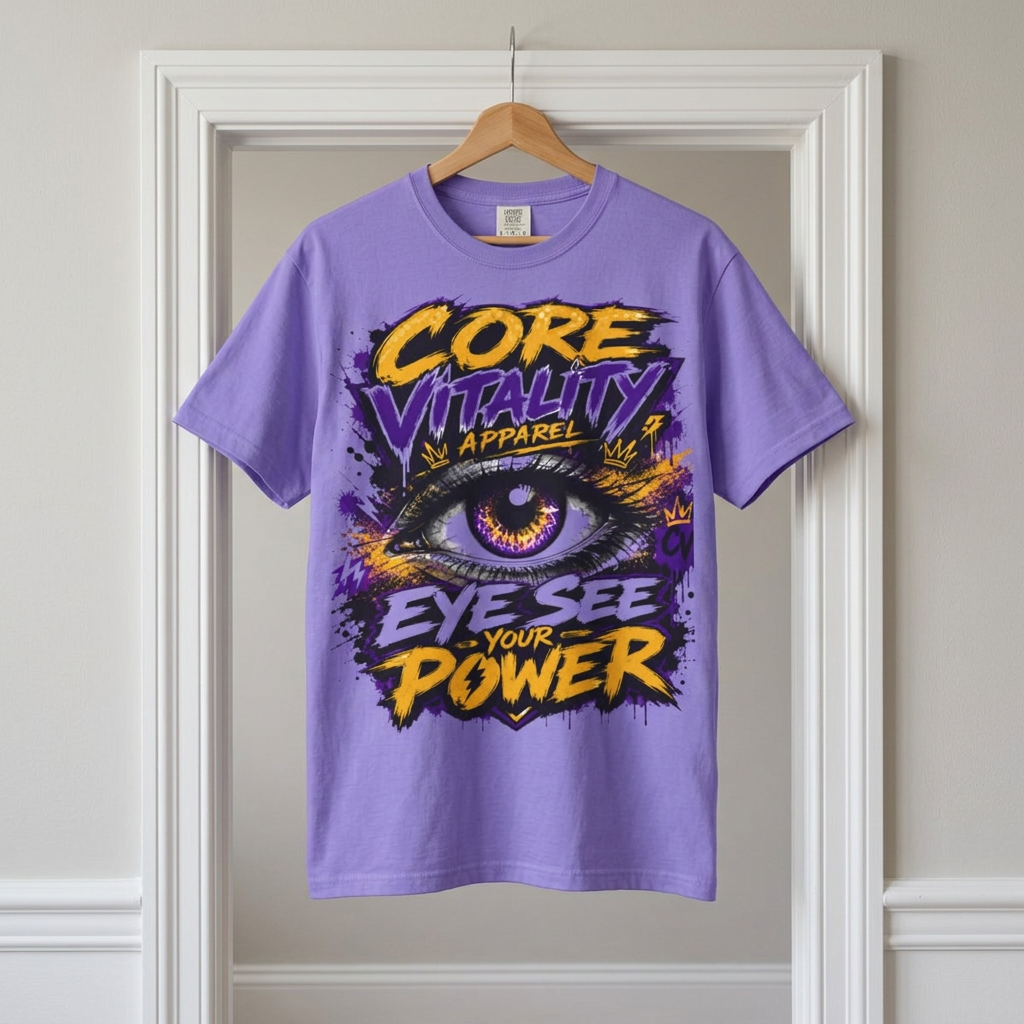 Eye See Your Power Graphic T-Shirt | Urban Streetwear Tee | Core Vitality Apparel