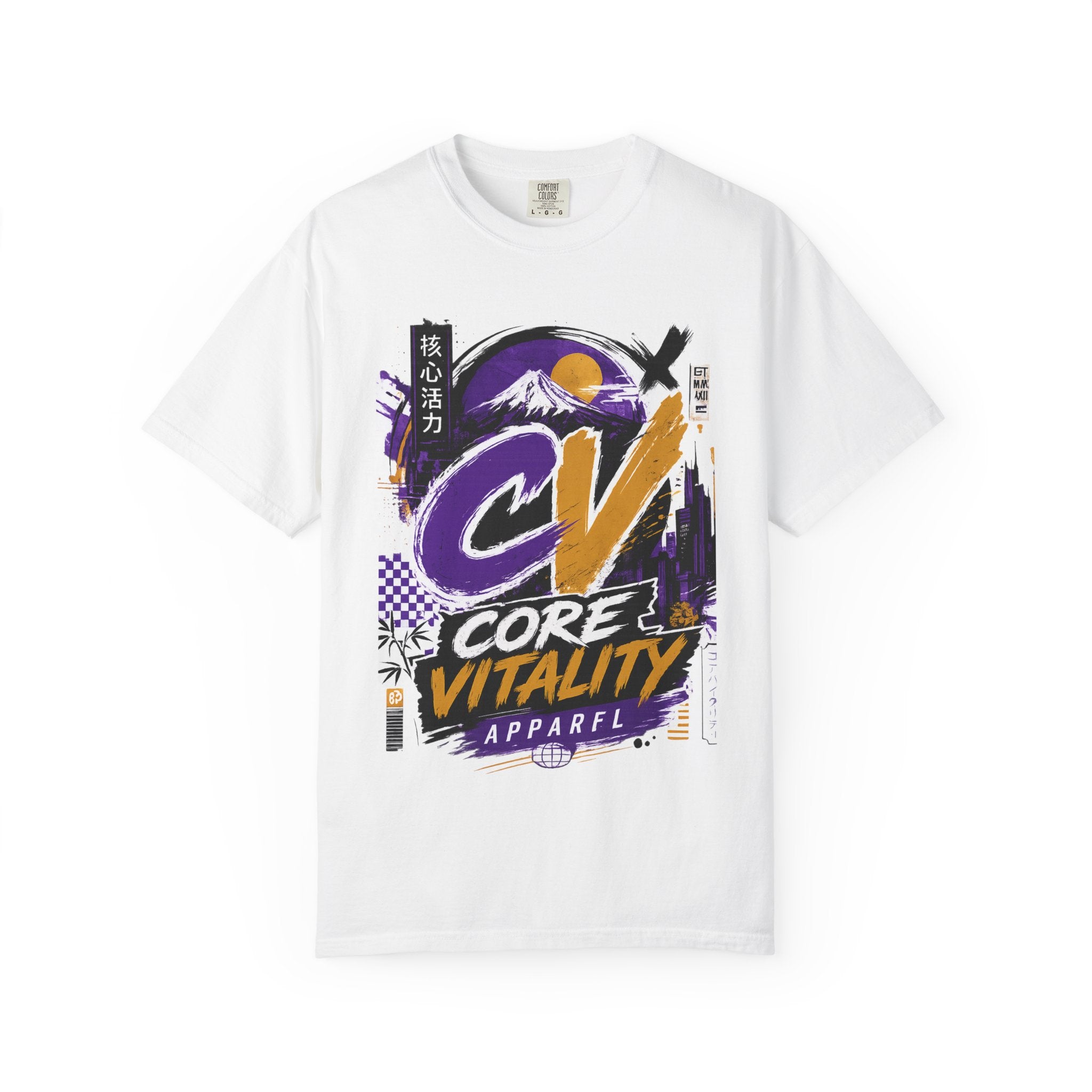 Core Vitality Graphic T-Shirt – CV Logo Mountain Streetwear