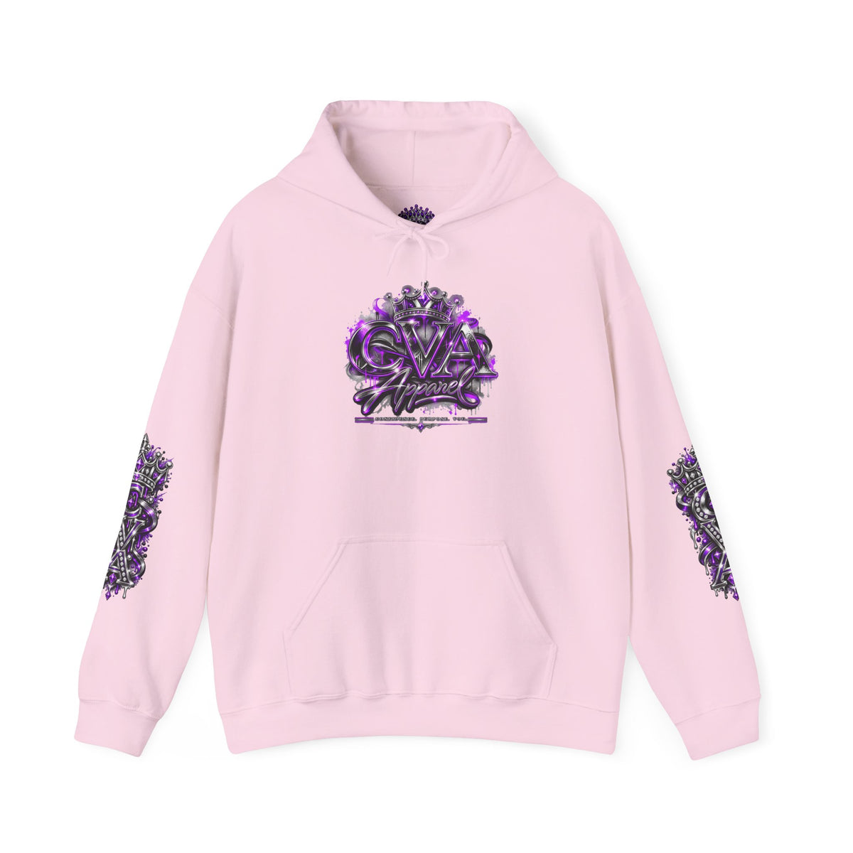 Royal Glam Queen Graphic Hoodie | Purple Streetwear