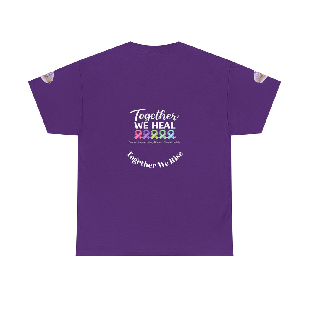 Core Vitality “Together We Heal” Awareness Tee – Purple Edition
