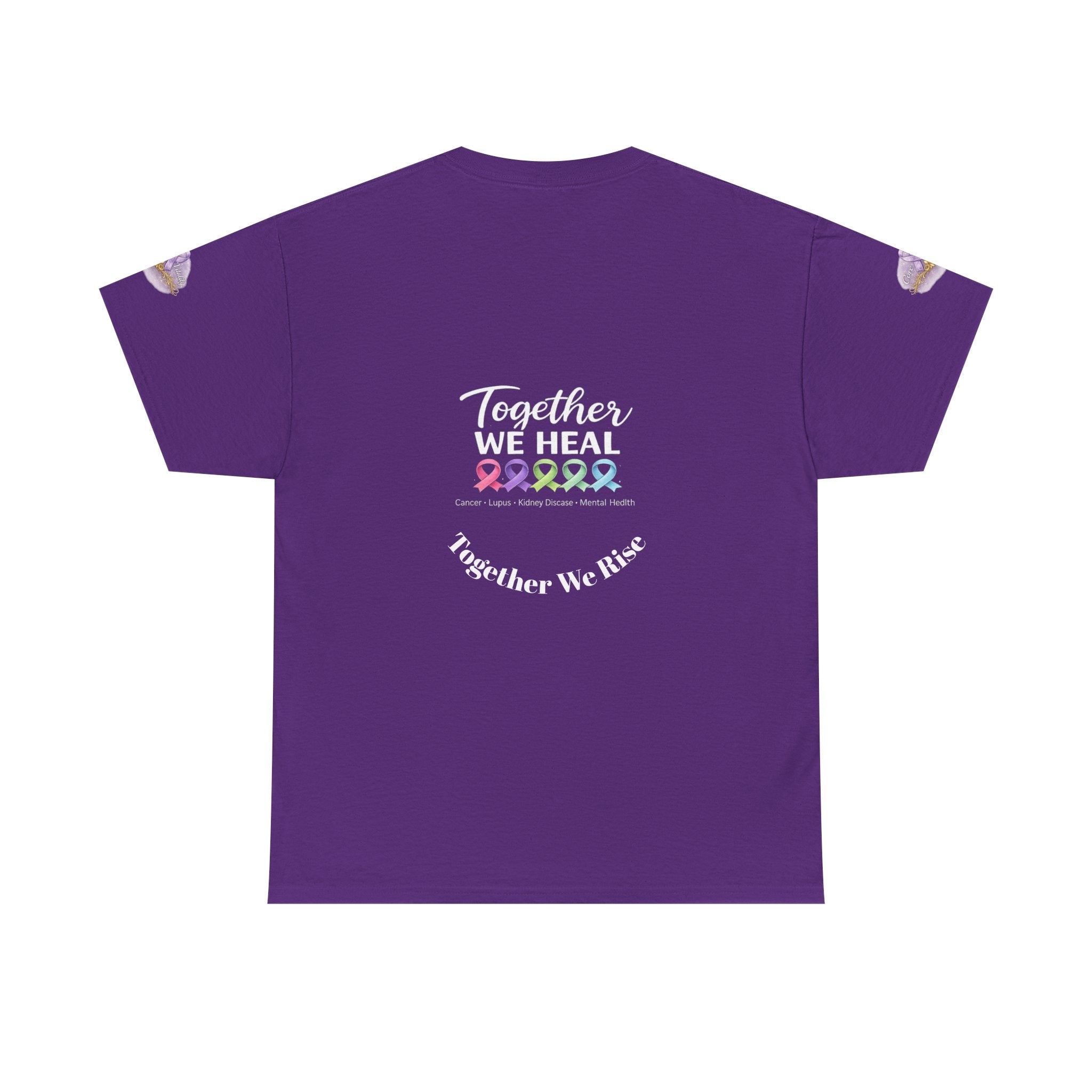 Core Vitality “Together We Heal” Awareness Tee – Purple Edition