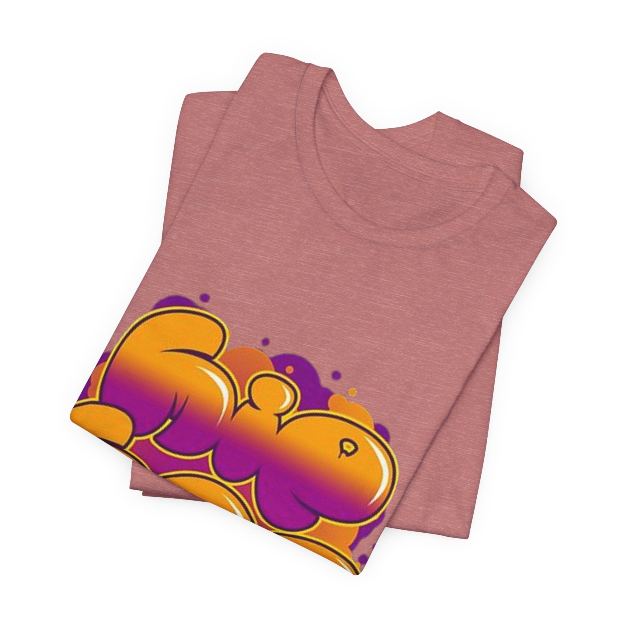Graffiti Bubble Letter T-Shirt | Colorful Streetwear Graphic Tee | Unisex Urban Style Shirt