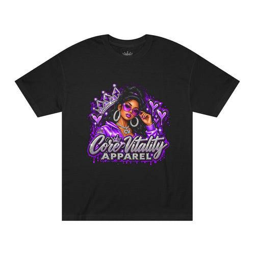 Core Vitality Apparel Purple Queen Graphic Tee – Women's Luxury Urban Streetwear