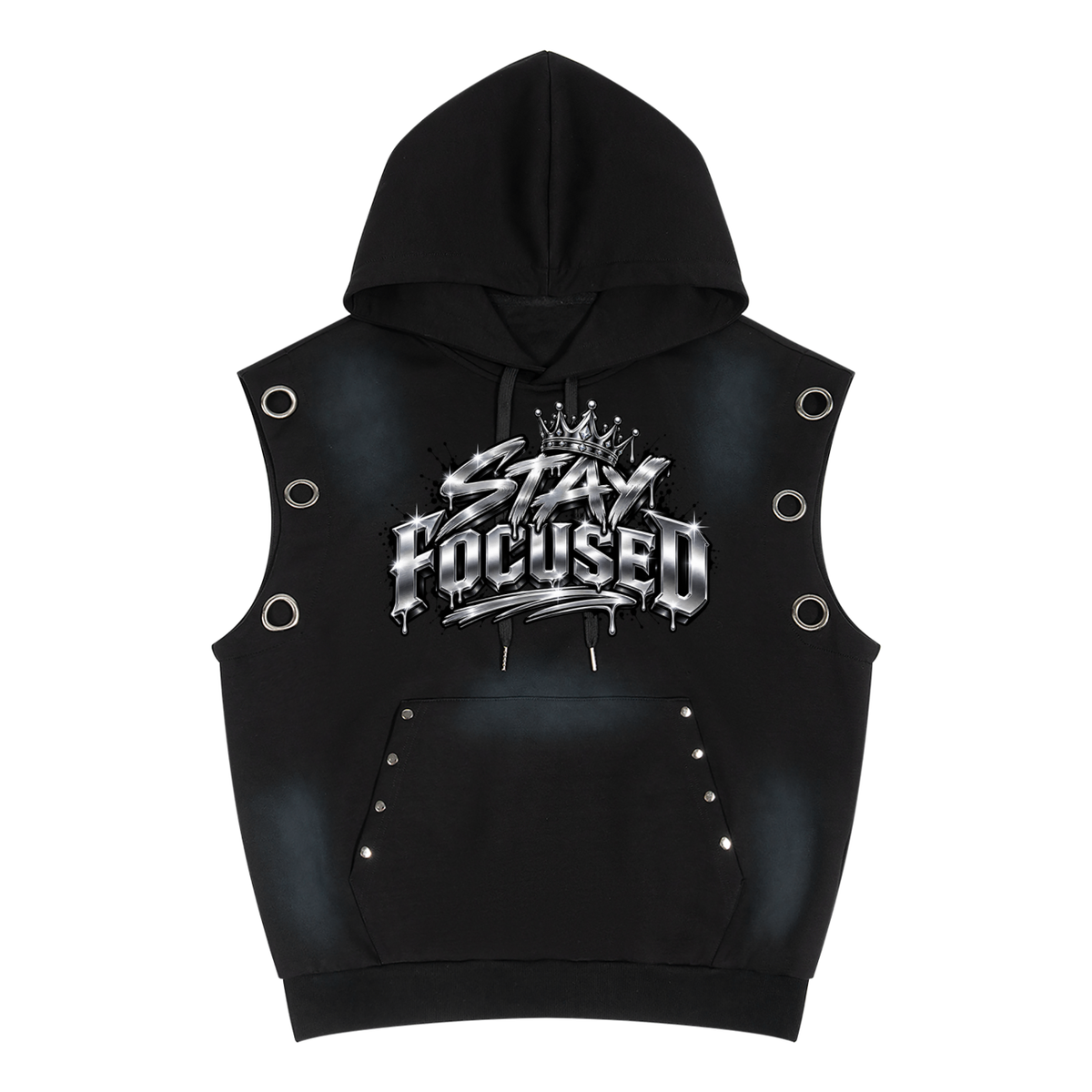 Stay Focused Sleeveless Hoodie