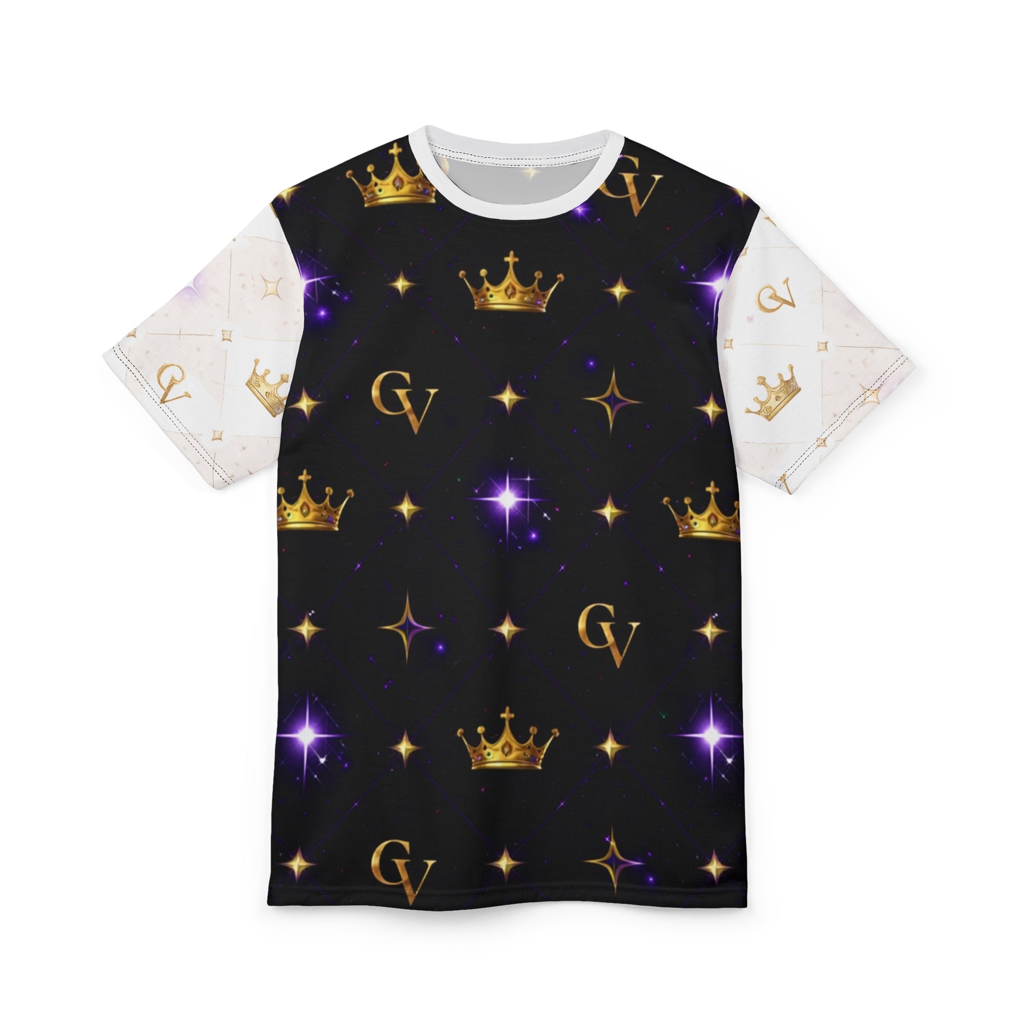 Core Vitality Crown Tee – Purple & Gold Streetwear T-Shirt