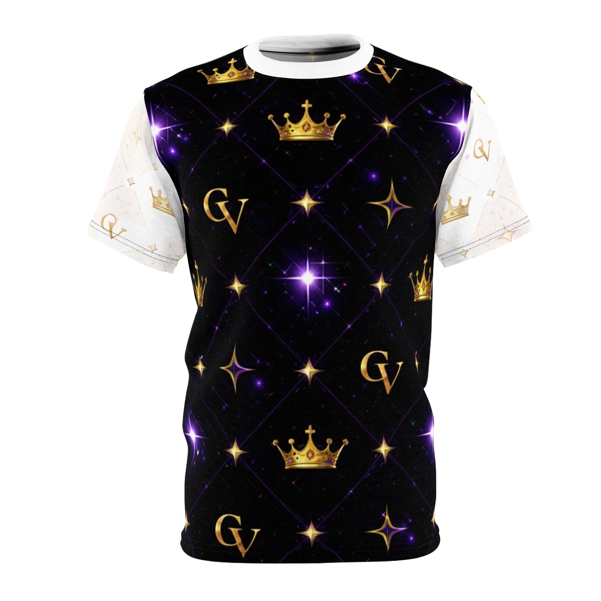 Core Vitality Crown Tee – Purple & Gold Streetwear T-Shirt
