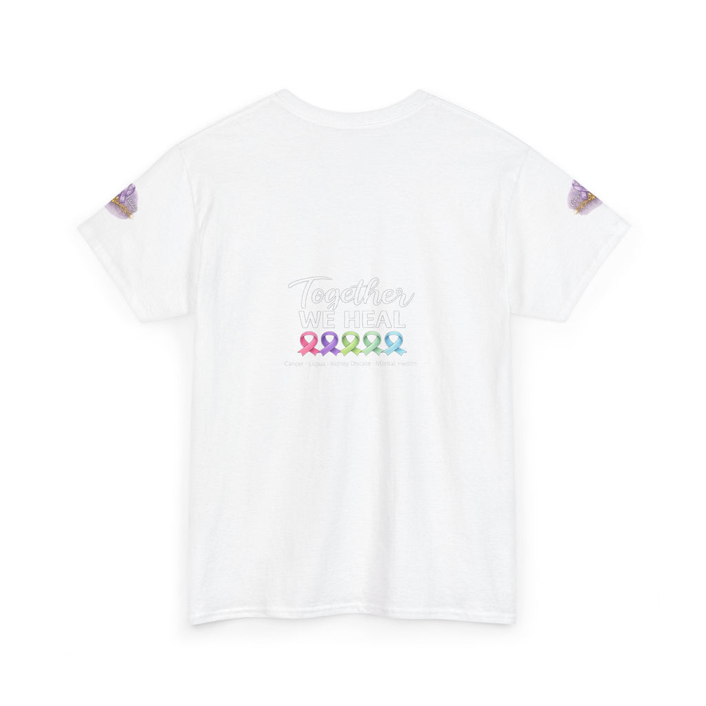 Core Vitality “Together We Heal” Awareness Tee – Purple Edition