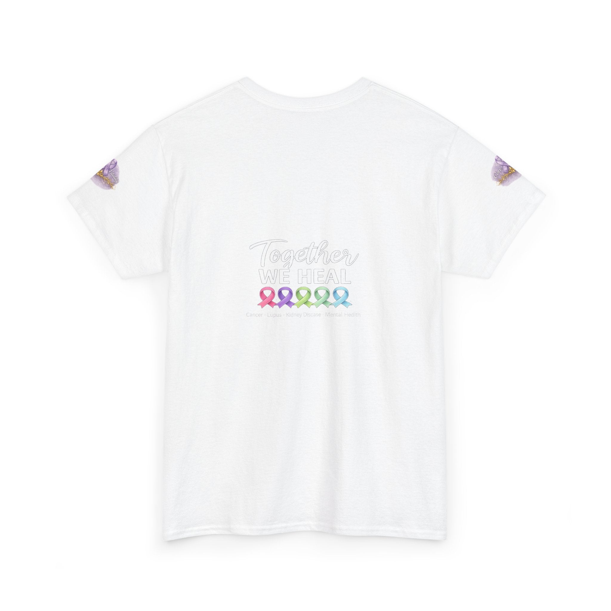 Core Vitality “Together We Heal” Awareness Tee – Purple Edition