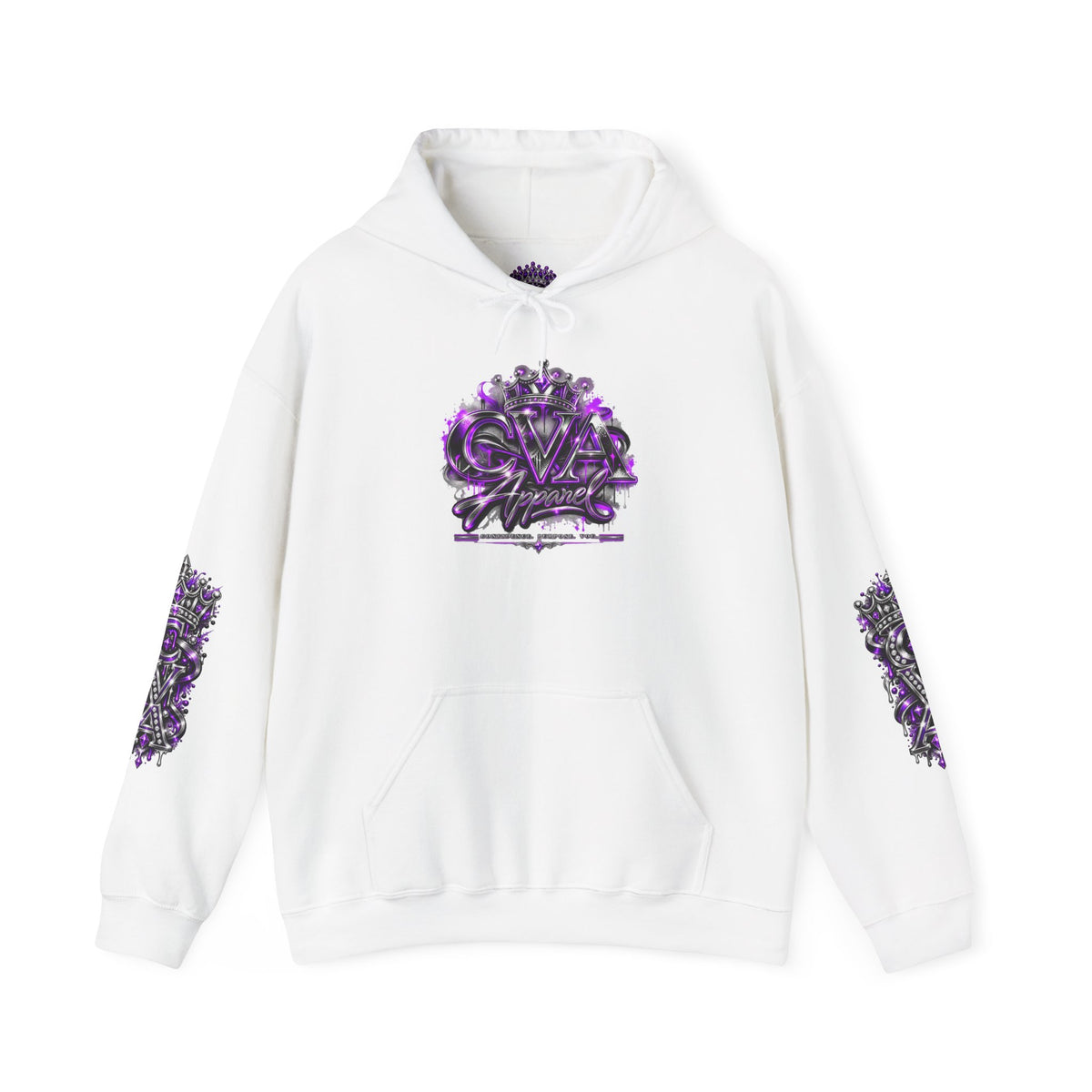 Royal Glam Queen Graphic Hoodie | Purple Streetwear
