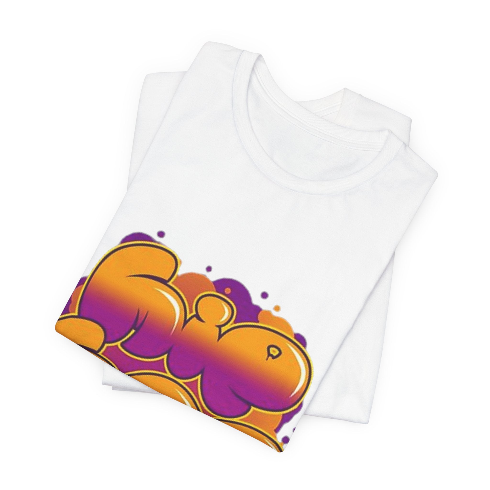 Graffiti Bubble Letter T-Shirt | Colorful Streetwear Graphic Tee | Unisex Urban Style Shirt