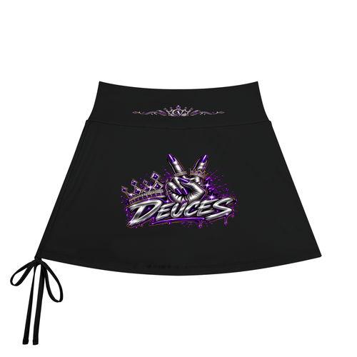Core Vitality Crowned Deuces Women’s Drawstring Yoga Skort  Tags: