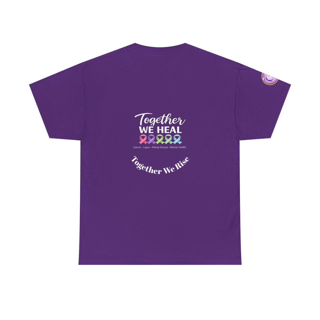 Core Vitality “Healing Together” Awareness T-Shirt – Purple Edition
