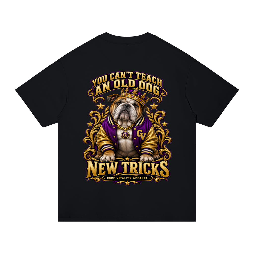 Old Dog New Drip Crown Graphic T-Shirt