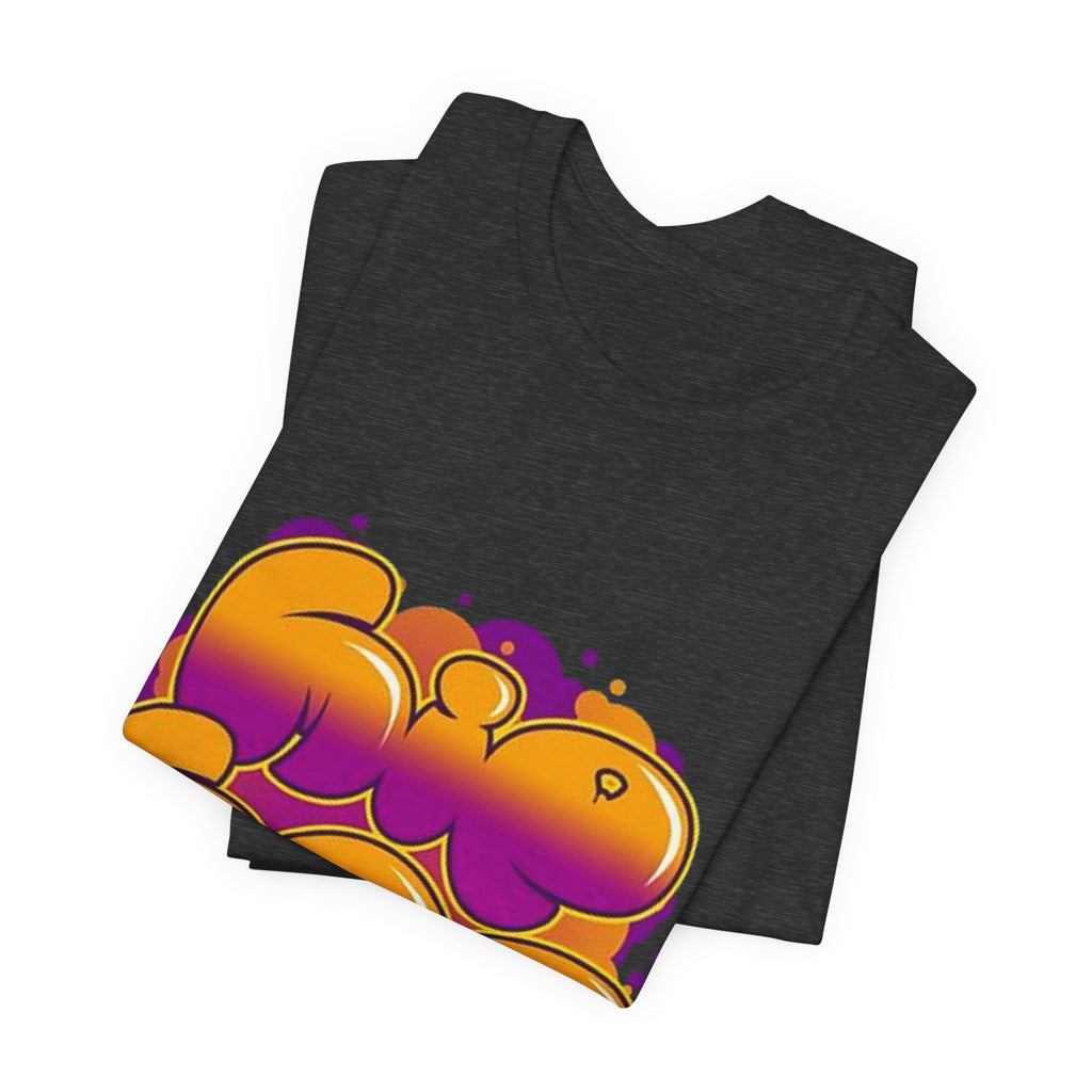 Graffiti Bubble Letter T-Shirt | Colorful Streetwear Graphic Tee | Unisex Urban Style Shirt