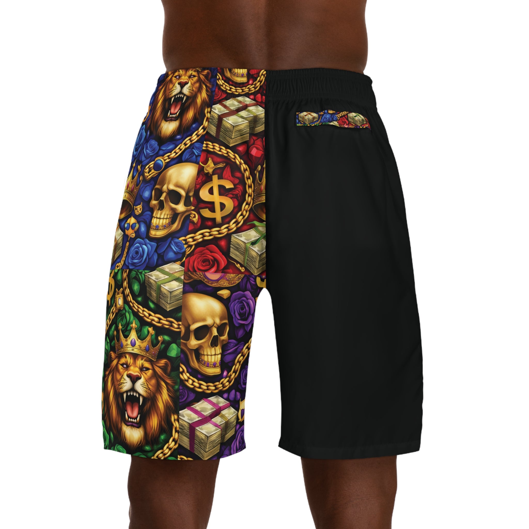 Lion Graphic Shorts | Streetwear Urban Shorts | Luxury Print