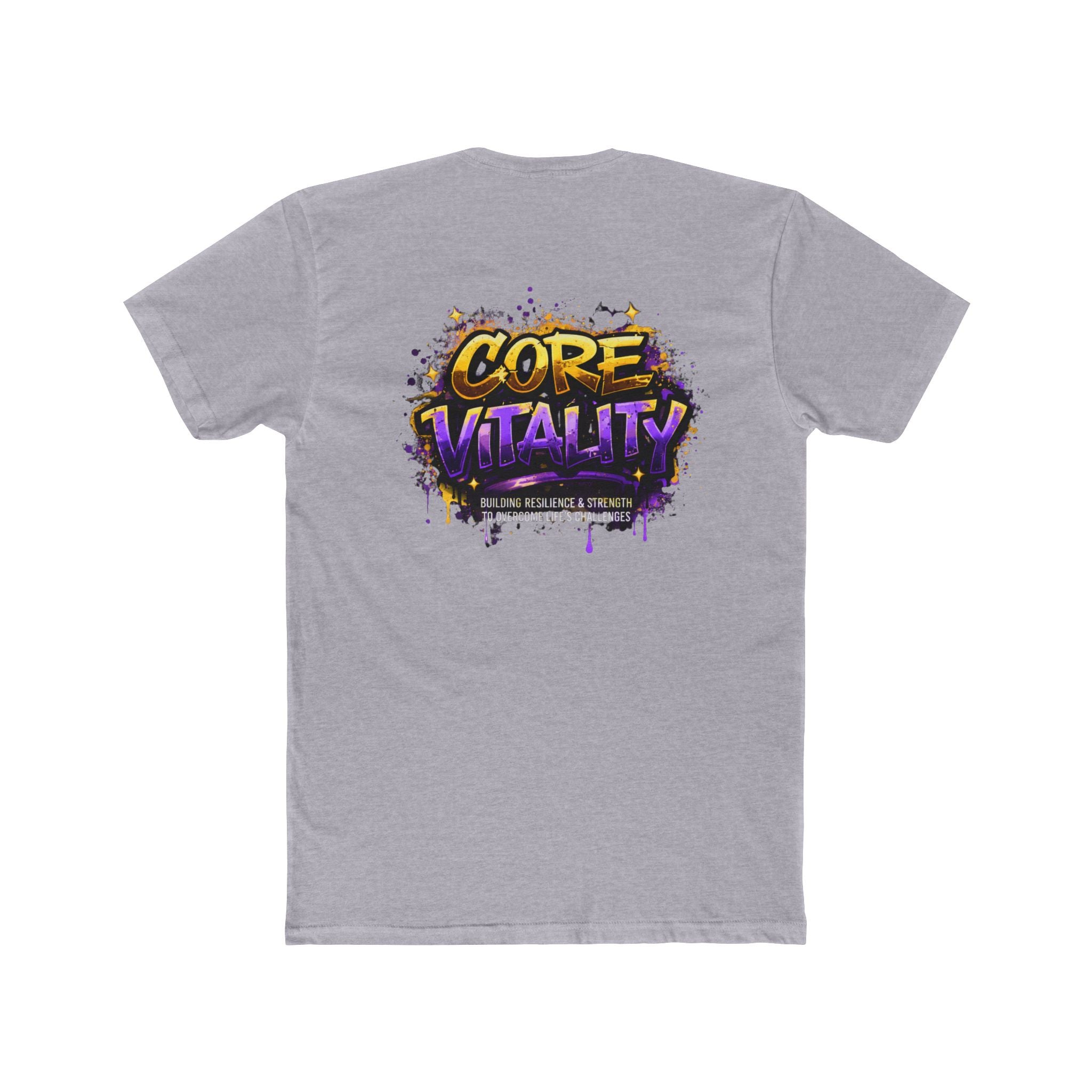 Core Vitality Purple Crown T-Shirt – Royal Graphic Tee (Unisex Streetwear)