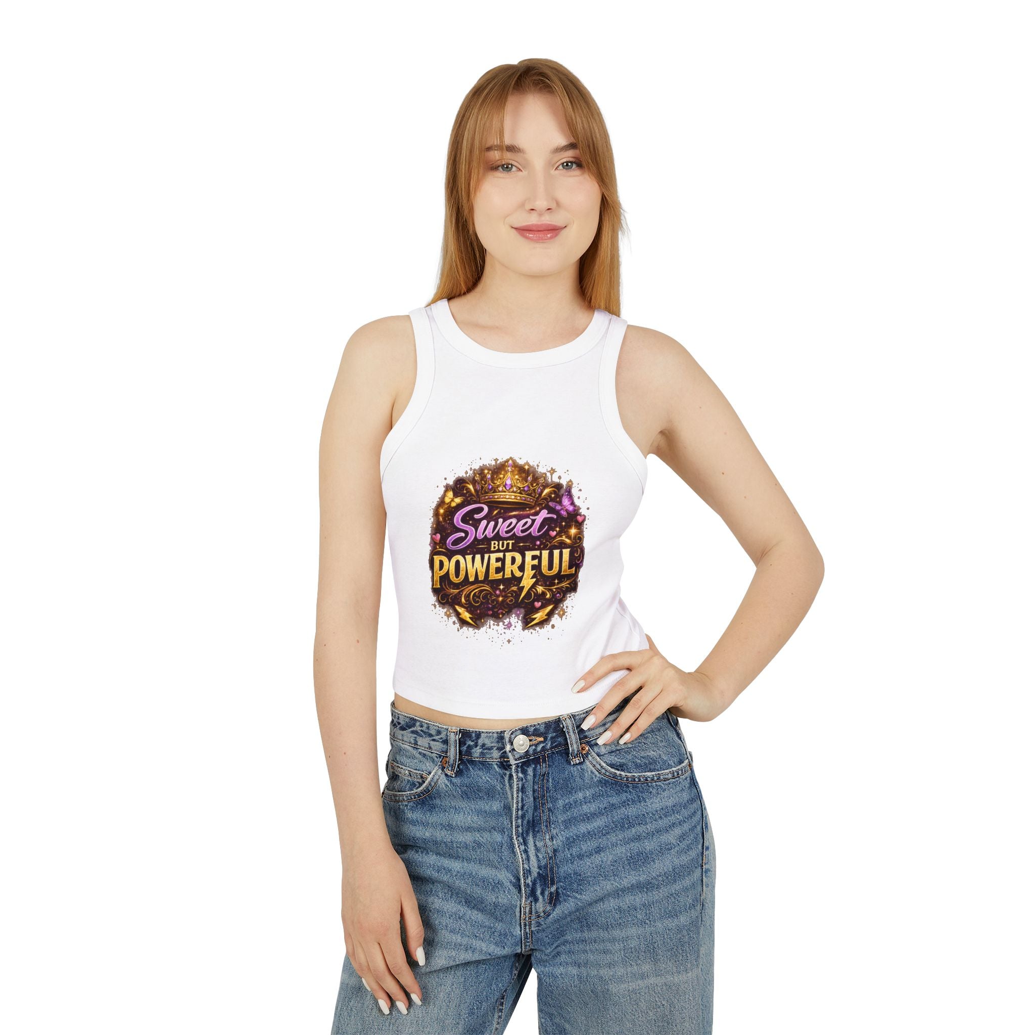 Sweet but Powerful Racer Tank Top