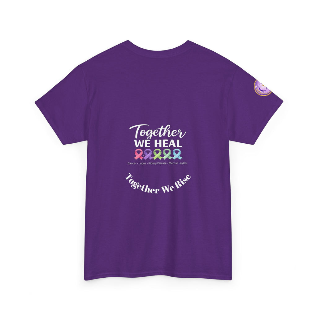 Core Vitality “Healing Together” Awareness T-Shirt – Purple Edition