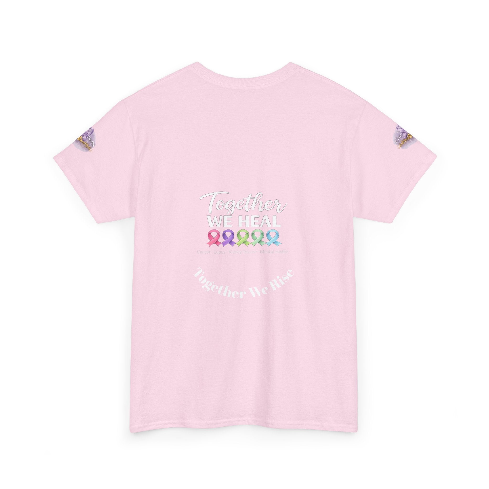 Core Vitality “Together We Heal” Awareness Tee – Purple Edition