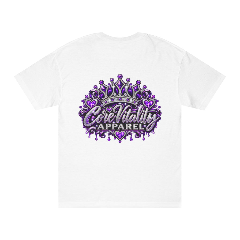 Core Vitality Apparel Purple Queen Graphic Tee – Women's Luxury Urban Streetwear