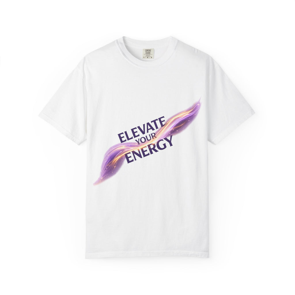 Elevate Your Energy T-Shirt | Motivational Wellness Graphic Tee | Core Vitality Apparel