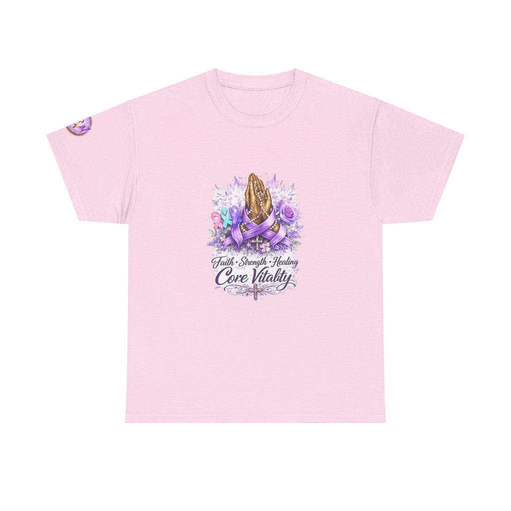 Core Vitality “Healing Together” Awareness T-Shirt – Purple Edition