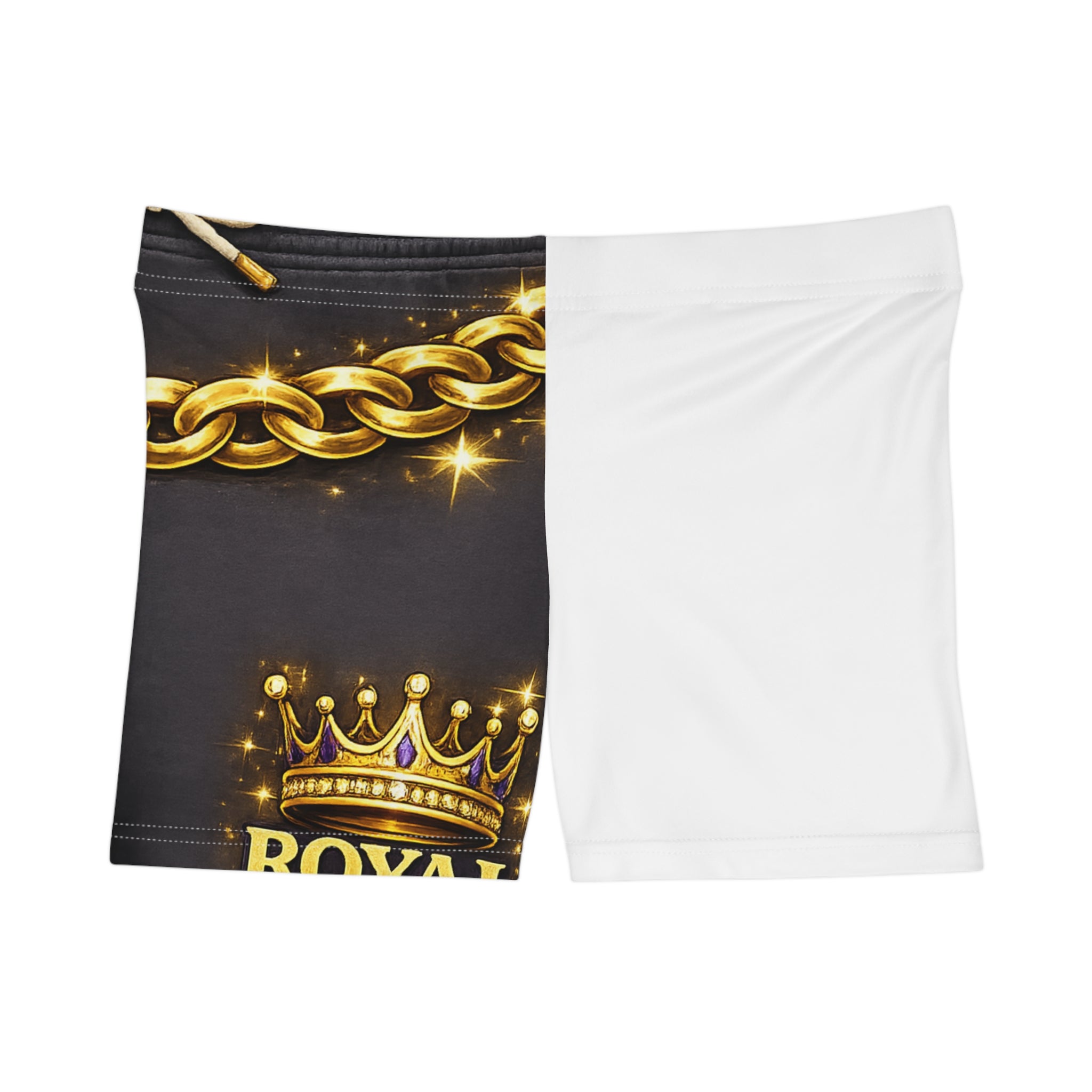 Royal Crown & Gold Chain Women's Shorts – Glam Lounge AOP