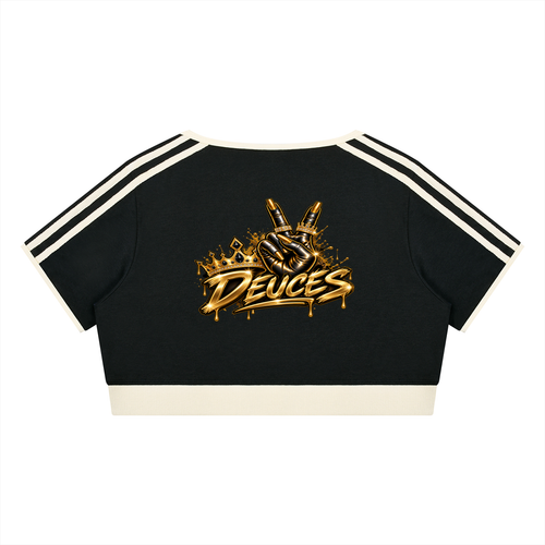 Core Vitality Crowned Edge Women’s Ringer Crop Top